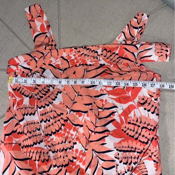 Banana Republic palm print asymmetrical top - Picture 7 of 8